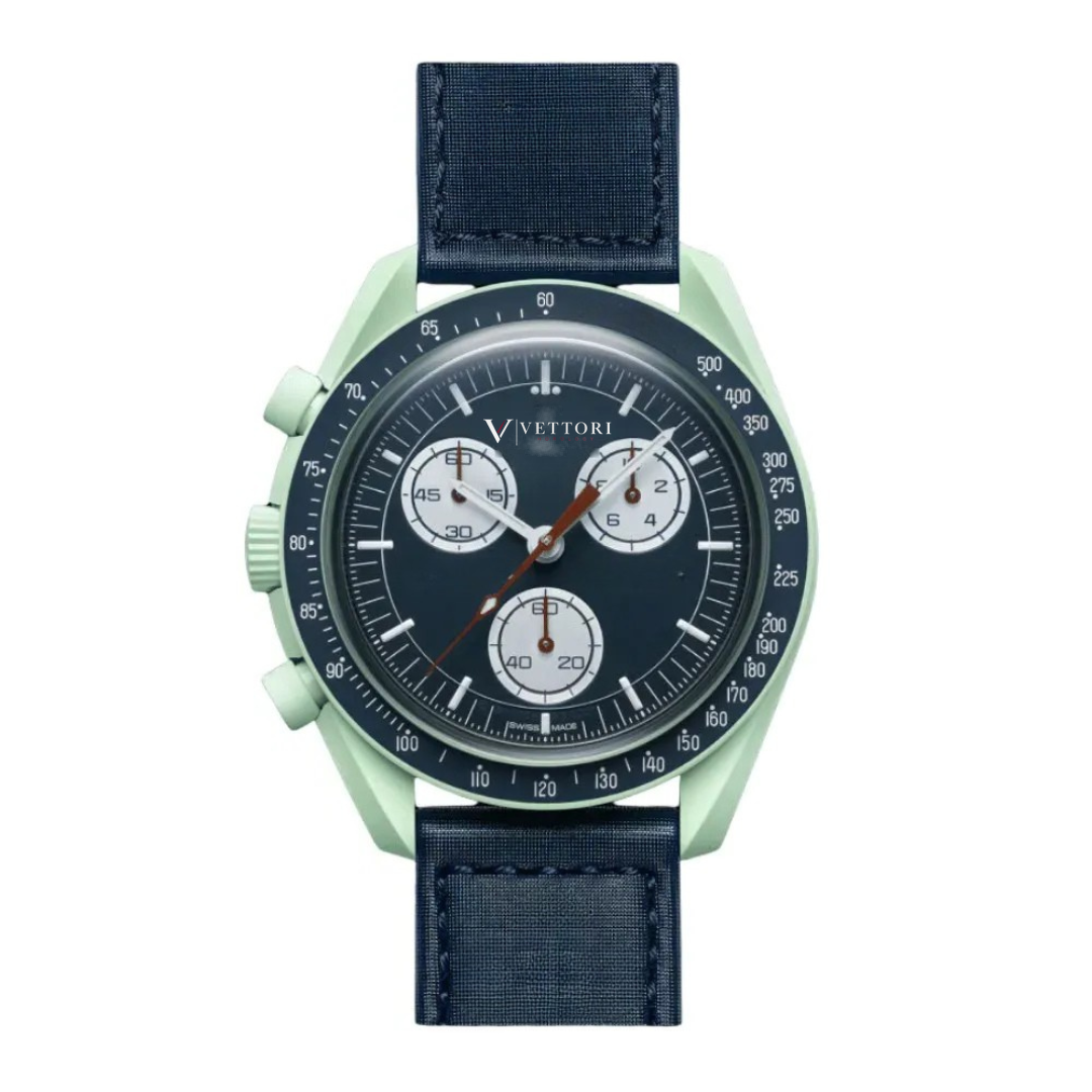 Vettori Chronograph 42mm – Blue & Green Dial