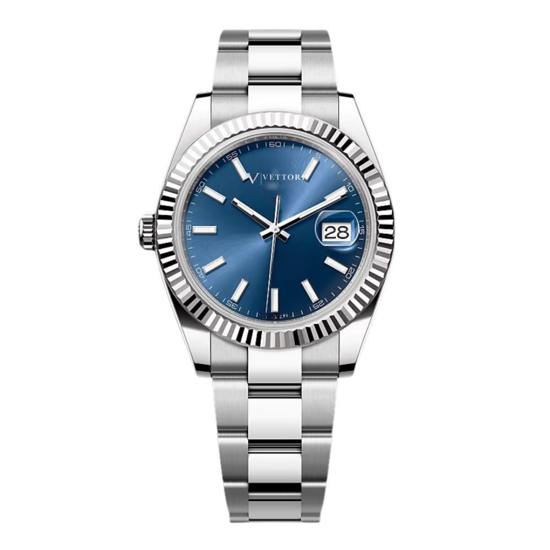 Vettori Classic 41mm – Blue Sunburst Dial