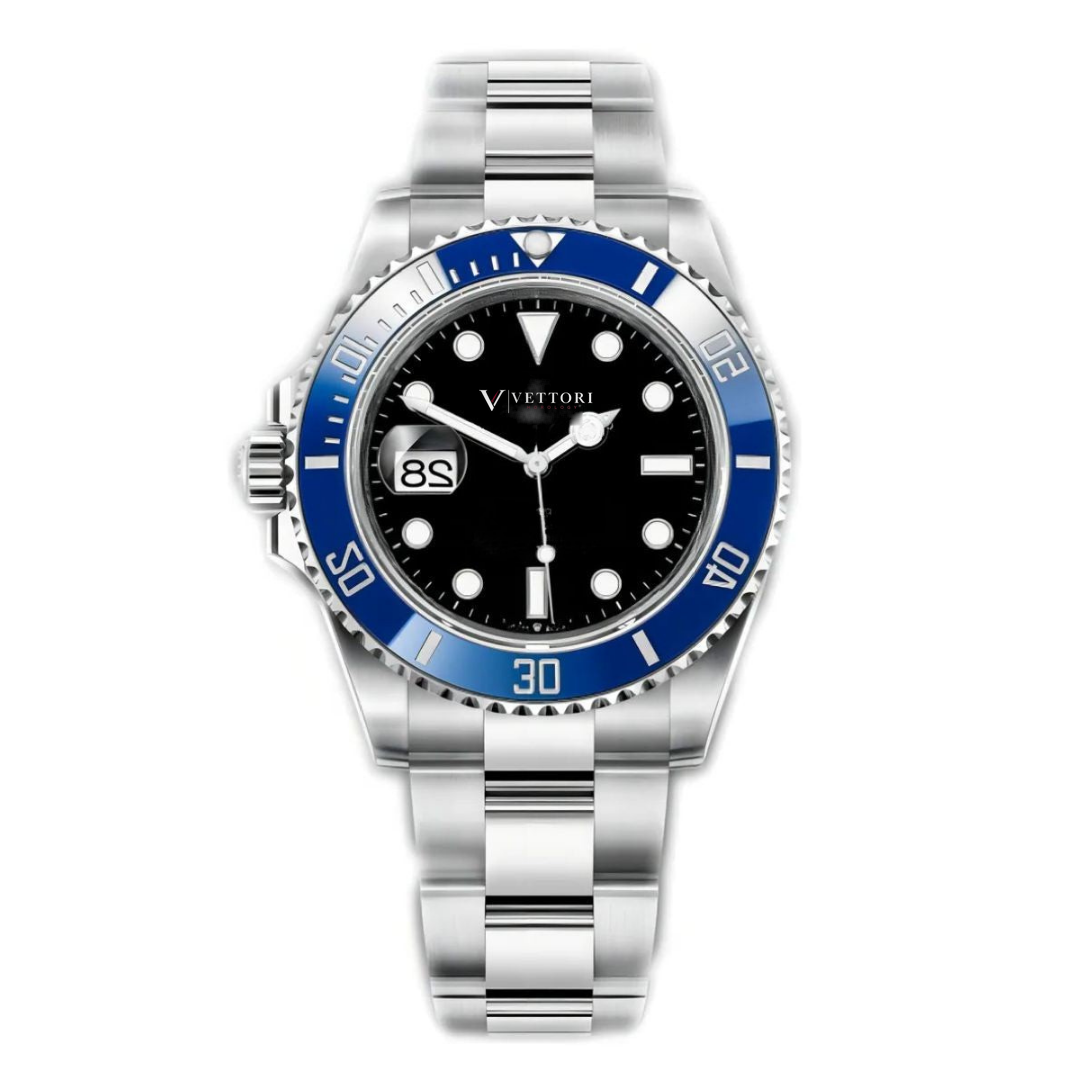 Vettori Diver 41mm – Blue Dial | Steel & Gold Tone Bracelet