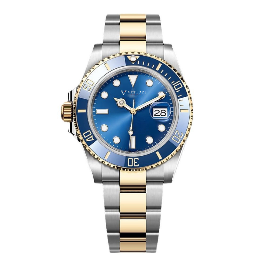 Vettori Ocean Diver 40mm – Blue Sunburst Dial