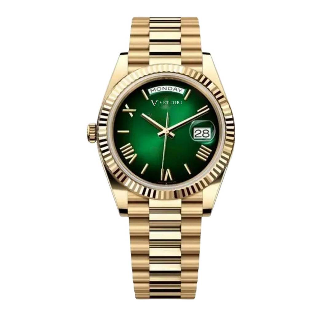 Vettori President 40mm – Green Ombre Dial