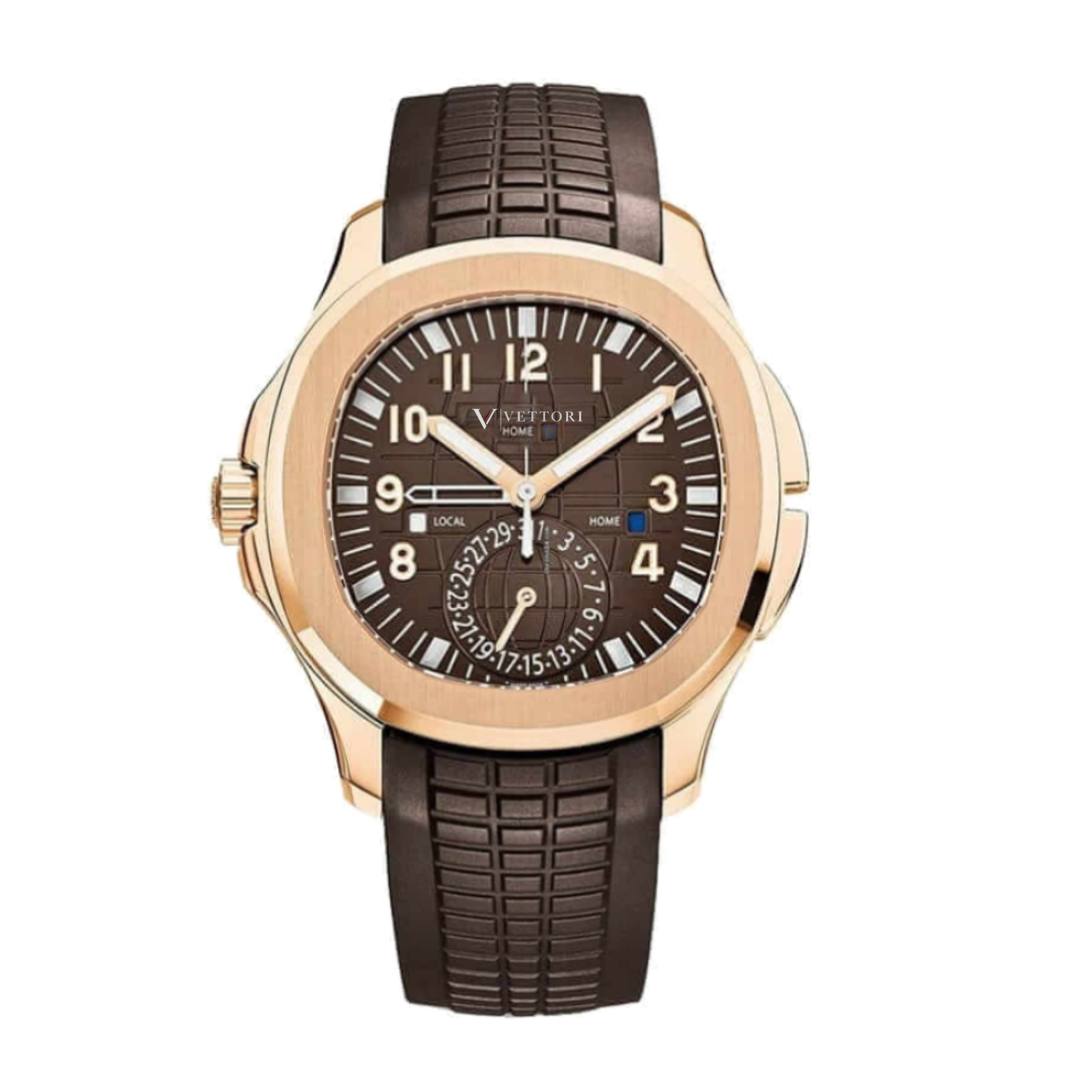 Vettori Sport Travel 40mm – Brown Embossed Dial