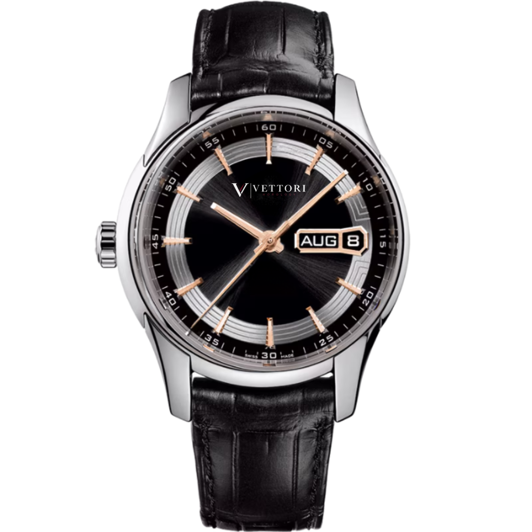 Vettori Annual Calendar 41mm – Grey Sunburst Dial