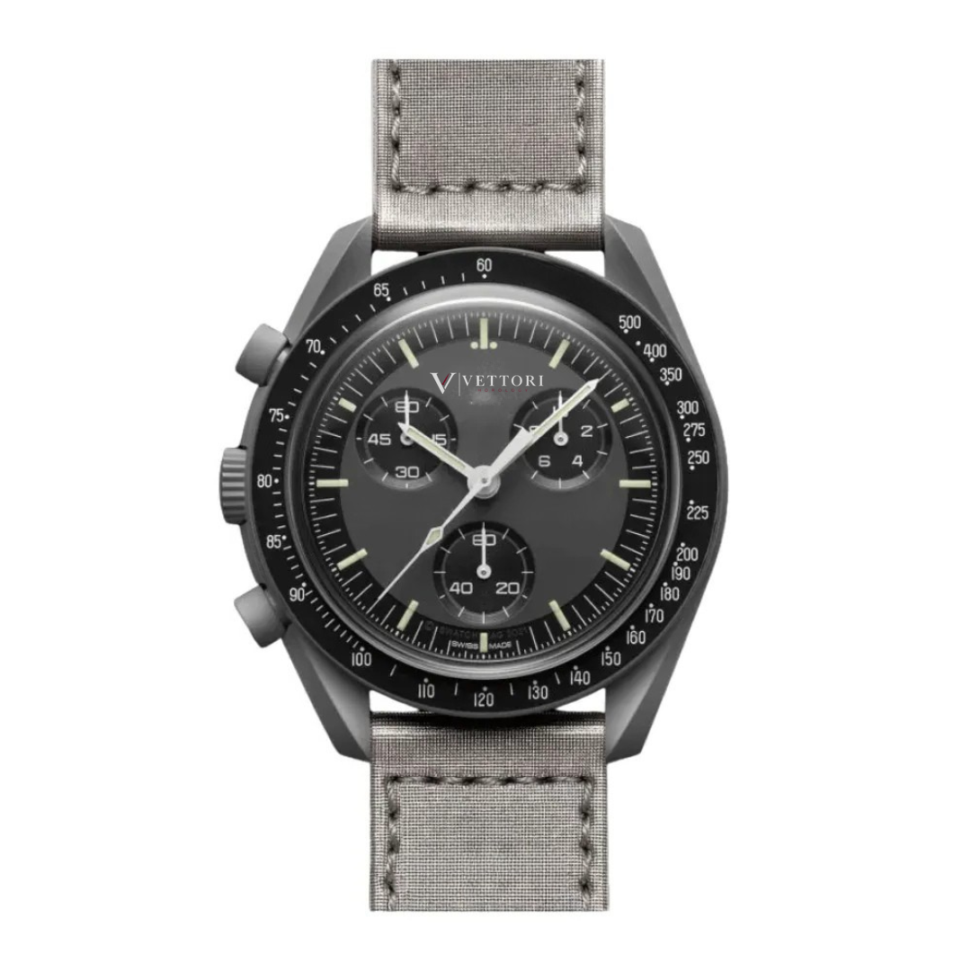 Vettori Chronograph 42mm – Black Dial | Black Strap