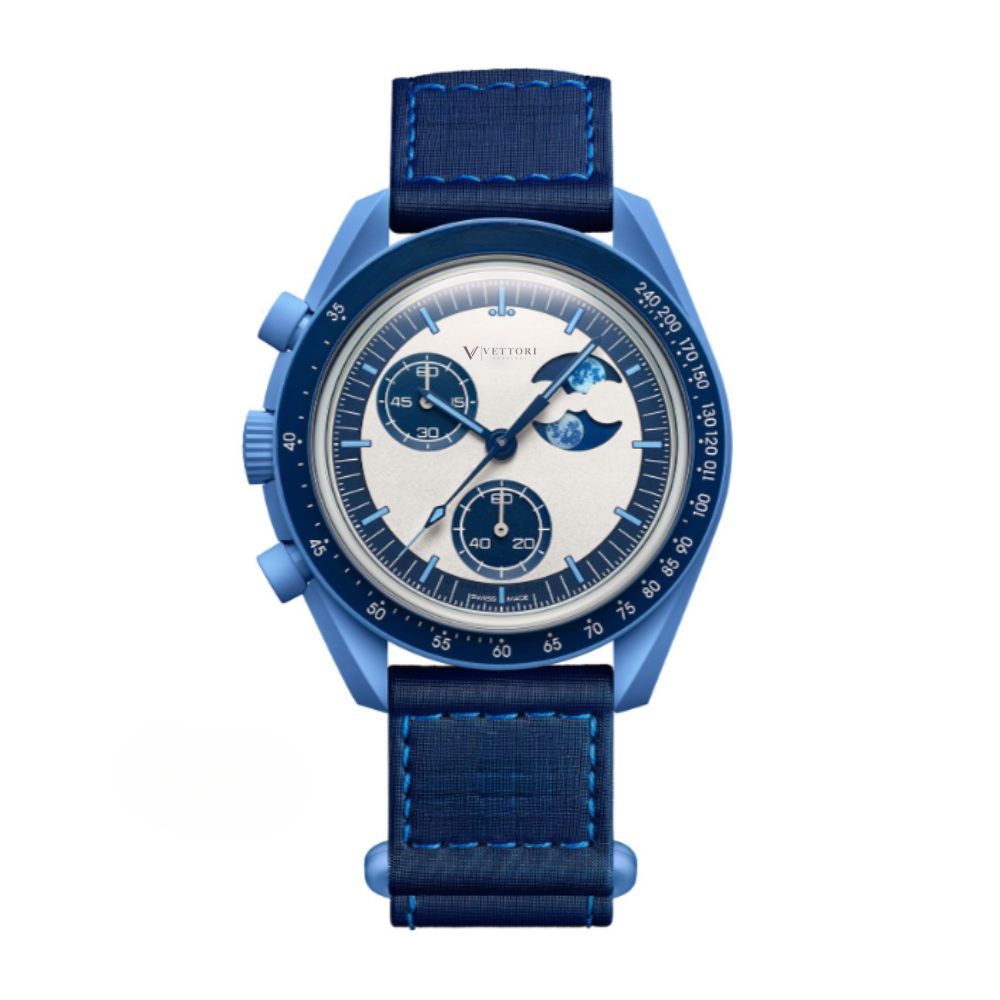 Vettori Chronograph phase 42mm – Blue Dial