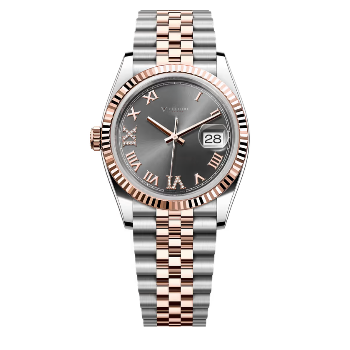 Vettori Classic 36mm – Dark Rhodium Dial