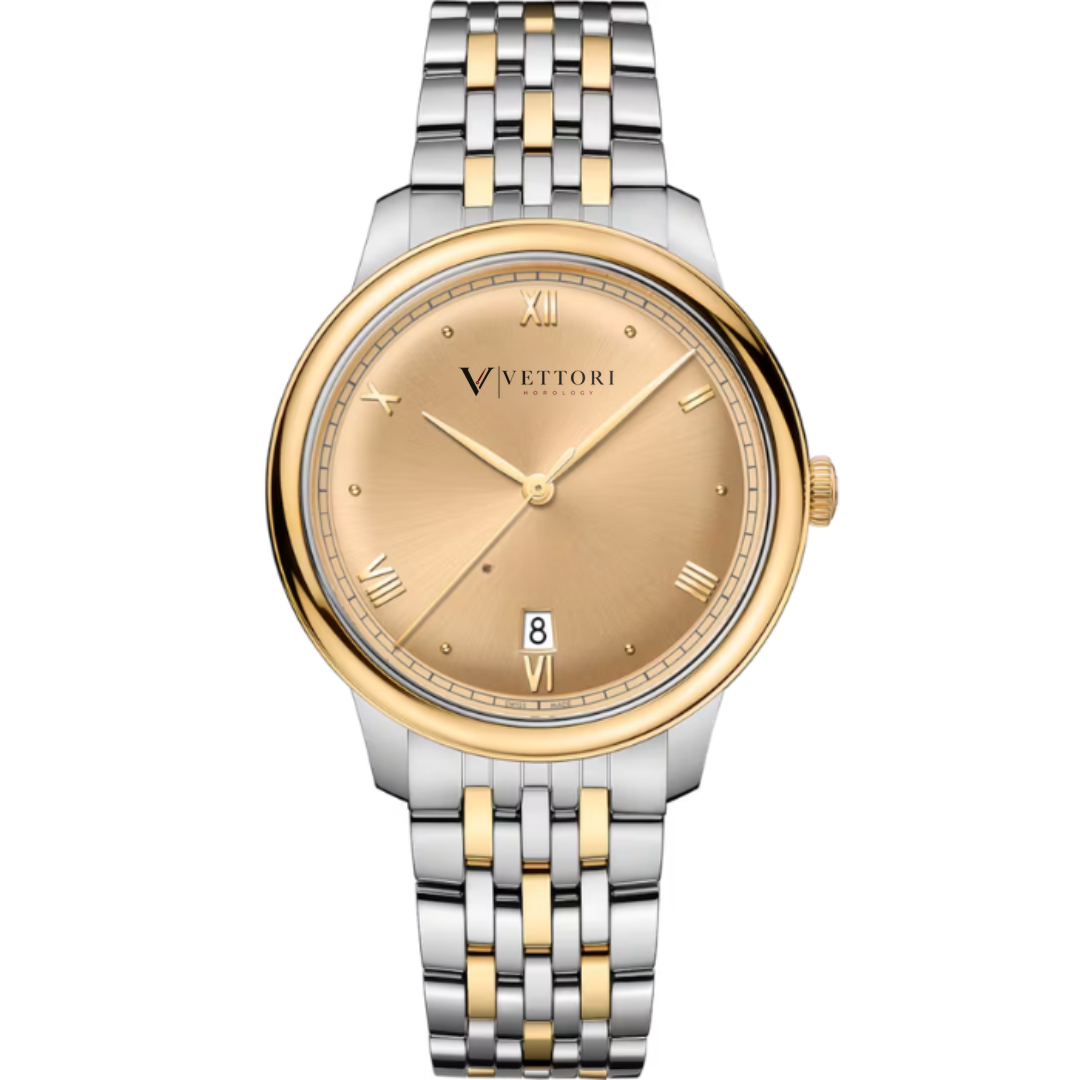 Vettori Classic Prestige 40mm – Champagne Textured Dial