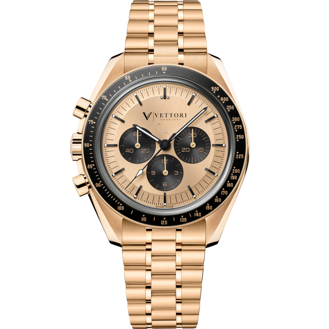 Vettori Master Chronograph 42mm – Black Dial