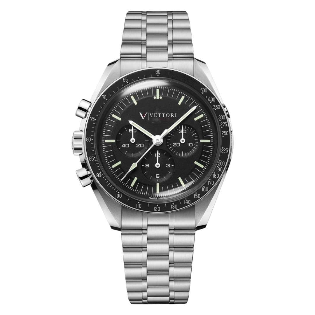 Vettori Professional Chronograph 42mm – Black Dial